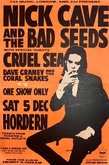 tags: Gig Poster - Nick Cave and The Bad Seeds / The Cruel Sea / Dave Graney And The Coral Snakes on Dec 5, 1992 [933-small]