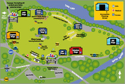 2005 Venue Map, Austin City Limits Music Festival 2005 on Sep 23, 2005 [712-small]