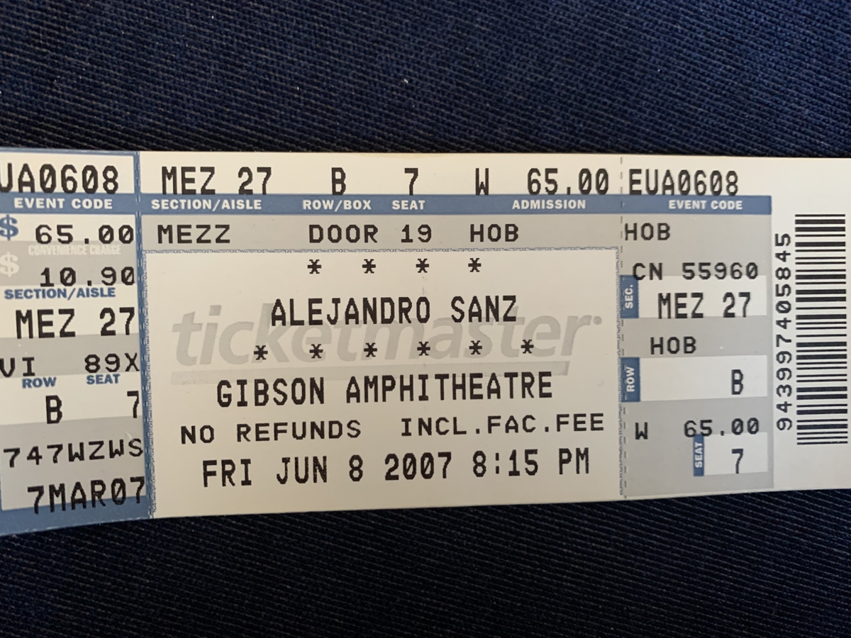 Alejandro Sanz Concert & Tour History (Updated for 2023) | Concert Archives