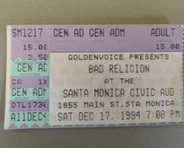 Bad Religion / ALL / Unwritten Law on Dec 17, 1994 [892-small]