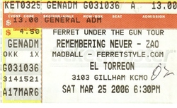Remembering Never / Zao / Madball on Mar 25, 2006 [221-small]