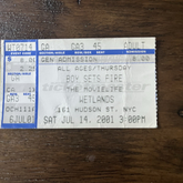 Boysetsfire / Thursday / Rise Against / The Movielife on Jul 14, 2001 [771-small]