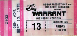 Warrant / Firehouse / Trixter on Sep 13, 1991 [729-small]