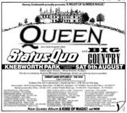 Queen / Big Country / Status Quo / Belouis Some on Aug 9, 1986 [703-small]