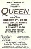 Queen / Big Country / Status Quo / Belouis Some on Aug 9, 1986 [704-small]