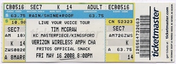 Concert # 78 For Me, tags: Tim McGraw, Jason Aldean, Charlotte, North Carolina, United States, Verizon Amphitheater - Tim McGraw / Jason Aldean on May 16, 2008 [286-small]