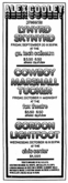 The Marshall Tucker Band / Cowboy / Boyer & Talton on Oct 11, 1974 [713-small]