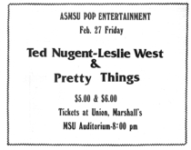 Ted Nugent / Leslie West / Pretty Things on Feb 27, 1976 [326-small]