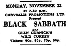 Black Sabbath / Wild Turkey on Nov 22, 1971 [644-small]