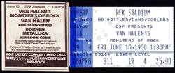 Van Halen  / The Scorpions / Dokken / Metallica  / Kingdom Come on Jun 10, 1988 [653-small]