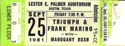 TRIUMPH / Frank Marino and Mahagony Rush on Sep 25, 1981 [722-small]