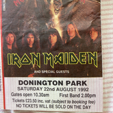 Iron Maiden / Skid Row / Thunder / Slayer / W.A.S.P. / The Almighty on Aug 22, 1992 [066-small]