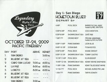 Daily Schedule Day 1, Legendary Rhythm & Blues Cruise #13 Pacific on Oct 17, 2009 [983-small]
