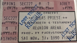 Judas Priest / Megadeth  / Testament on Nov 17, 1990 [865-small]