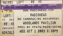 Supergrass / Radiohead on Oct 1, 2003 [251-small]