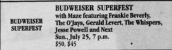 Gerald Levert / Jesse Powell / Maze featuring Frankie Beverly / Next / The O'Jays / The Whispers on Jul 25, 1999 [176-small]
