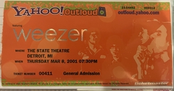 Weezer / The Get Up Kids / Ozma on Mar 8, 2001 [274-small]