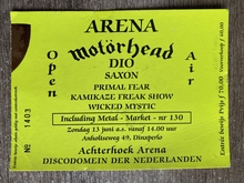 Motörhead / Saxon / Dio / Primal Fear / Kamikaze Freak Show / Wicked Mystic on Jun 13, 1999 [394-small]