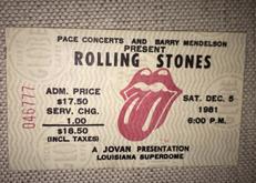 The Rolling Stones / The Neville Brothers / George Thorogood on Dec 5, 1981 [987-small]