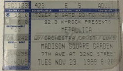 Metallica / Orchestra of St. Luke's on Nov 23, 1999 [066-small]