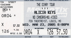 tags: Ticket - Alicia Keys / John Legend / Zascha Moktan on Mar 23, 2005 [537-small]