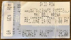 Skid Row / Killer Dwarfs on Jun 19, 1992 [891-small]