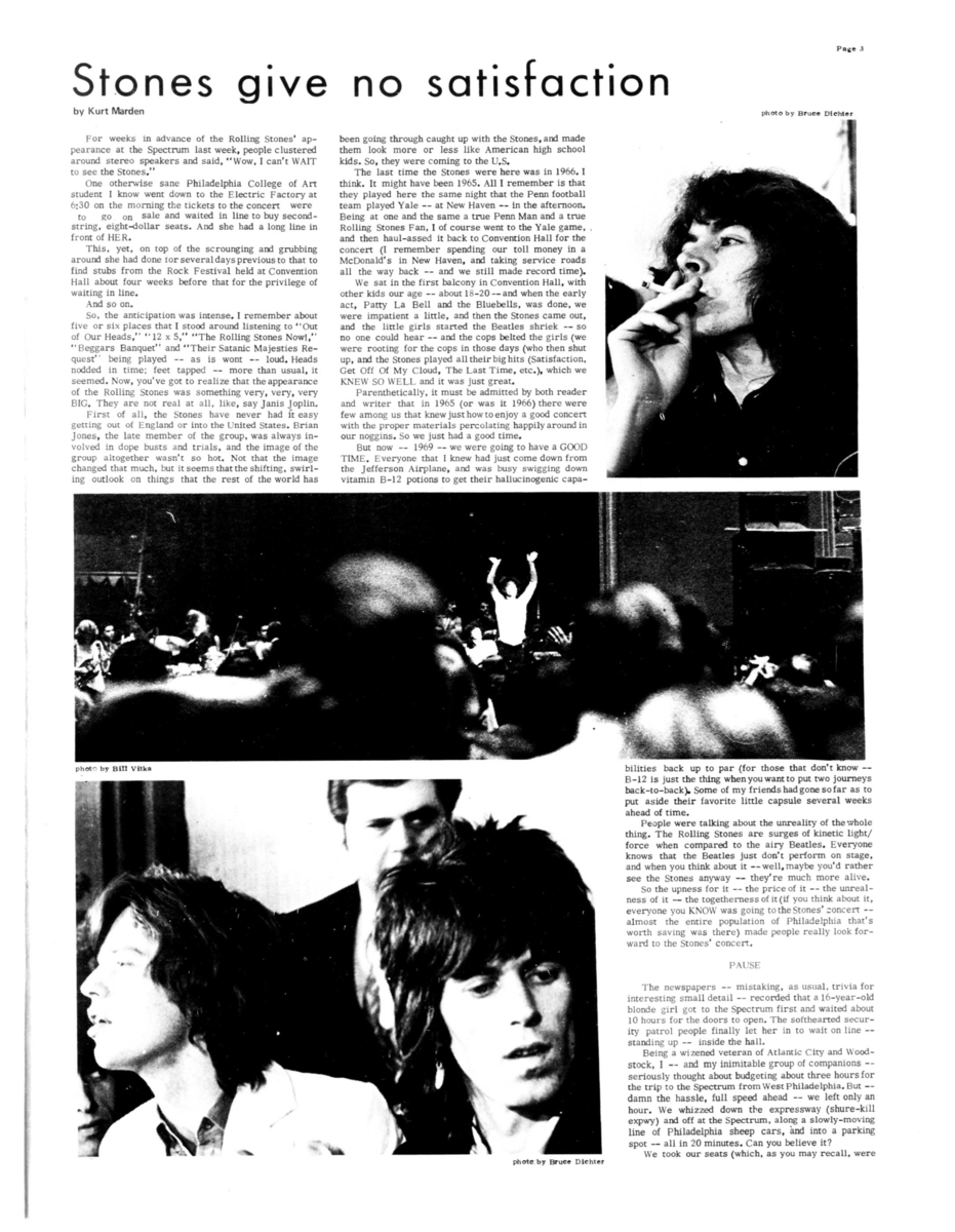 Nov 25, 1969: The Rolling Stones / Terry Reid / B.B. King at The Spectrum  Philadelphia, Pennsylvania, United States | Concert Archives