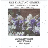 Save Face / Jetty Bones / The Early November / The Dangerous Summer on Oct 19, 2018 [479-small]