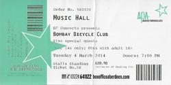 Bombay Bicycle Club / Rae Morris / Flyte on Mar 4, 2014 [002-small]