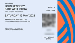 tags: Ticket - John Kennedy's '68 Comeback Special / Joeys Coop / The Jane Does on May 13, 2023 [123-small]