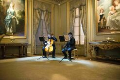 Eric Cooper and Edward W. Hardy giving a concert in the Dinning Room at the Frick Collection (2018), tags: Edward W. Hardy, Eric Cooper, The Frick Collection, New York, New York, United States, Crowd, Stage Design, Advertisement, The Frick Collection - Edward W. Hardy / Eric Cooper / The Frick Collection on Feb 2, 2018 [611-small]