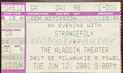 Ticket Stub, Strangefolk on Jun 12, 2001 [172-small]