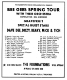 The Bee Gees / Dave Dee, Dozy, Beaky, Mick And Tich / Grapefruit on Apr 7, 1968 [181-small]