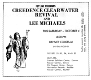 Creedence Clearwater Revival / Lee Michaels on Oct 4, 1969 [439-small]