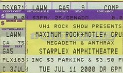 Motley Crue / Megadeth / Anthrax on Jul 11, 2000 [292-small]