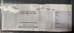 You Me At Six / The Downtown Fiction / Young Guns / Stars in Stereo on Sep 24, 2014 [513-small]