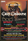 Flyer, Ozzfest 2002 UK on May 25, 2002 [564-small]