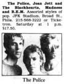The Police / Joan Jett & The Blackhearts / R.E.M. / Madness on Aug 20, 1983 [791-small]