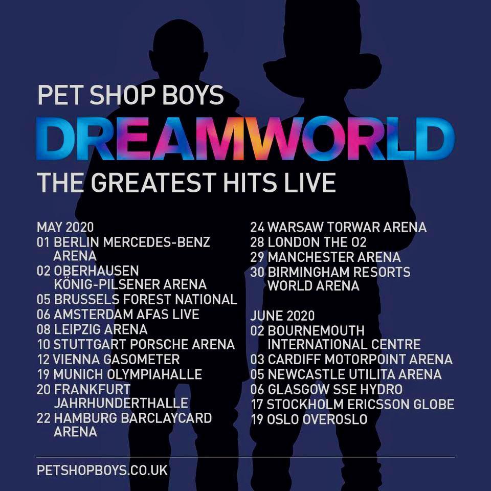 Pet Shop Boys Tour 2022 - Setlist - Dreamworld - The Greatest Hits