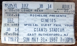 Genesis / Paul Young on May 31, 1987 [336-small]