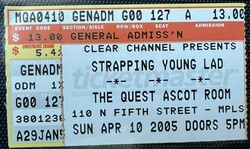 Strapping Young Lad / Misery Signals / The Agony Scene / Reflux on Apr 10, 2005 [268-small]