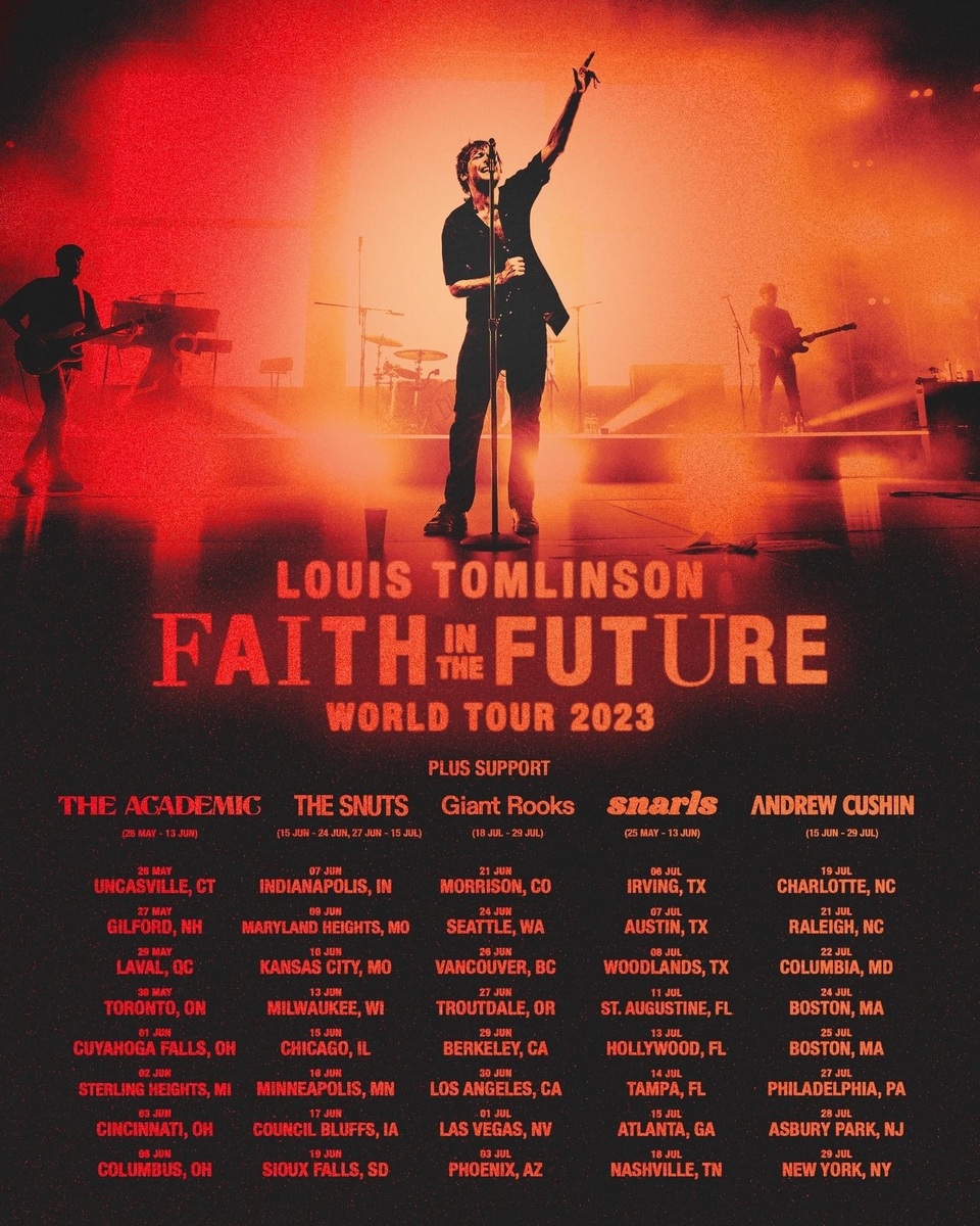 Faith In The Future Tour Tracklist 2023, Louis Tomlinson Merch - Limotees