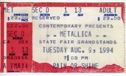 Metallica / Suicidal Tendencies / Candlebox on Aug 9, 1994 [604-small]