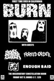 Burn / Soul Search / Forced Order / Fury / Enough Said on Oct 9, 2015 [306-small]