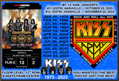 KISS (EOTR) Knoxville, tags: KISS, Knoxville, Tennessee, United States, Ticket, Thompson-Boling Arena, University of Tennessee - KISS / Amber Wild on Nov 24, 2023 [628-small]