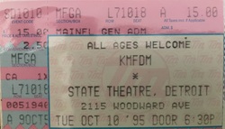 Korn / Glu / God Lives Underwater / KMFDM on Oct 10, 1995 [784-small]