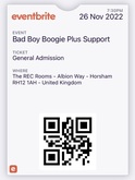 tags: Ticket - Bad Boy Boogie / The Rattlebacks on Nov 26, 2022 [575-small]