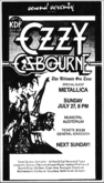 Ozzy Osbourne / Metallica on Jul 27, 1986 [100-small]