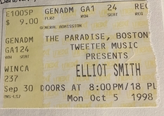 Elliott Smith / Quasi on Oct 5, 1998 [198-small]