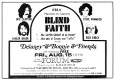 Blind Faith / Delaney & Bonnie and Friends / Free on Aug 15, 1969 [134-small]